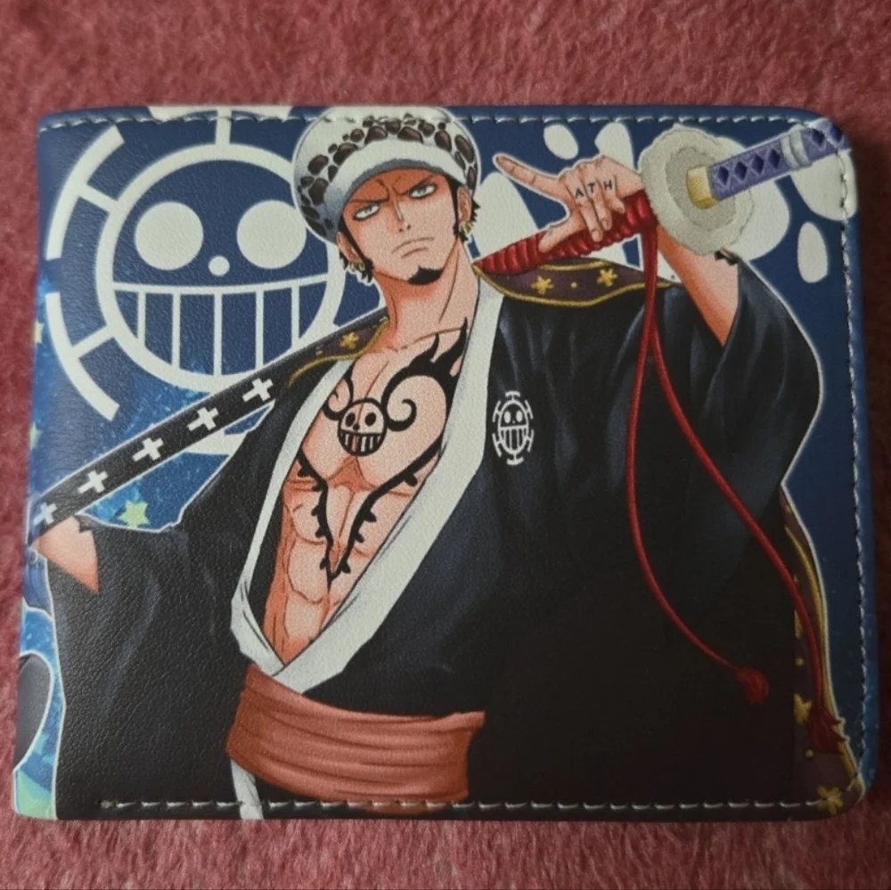 New one piece anime manga leather wallet
